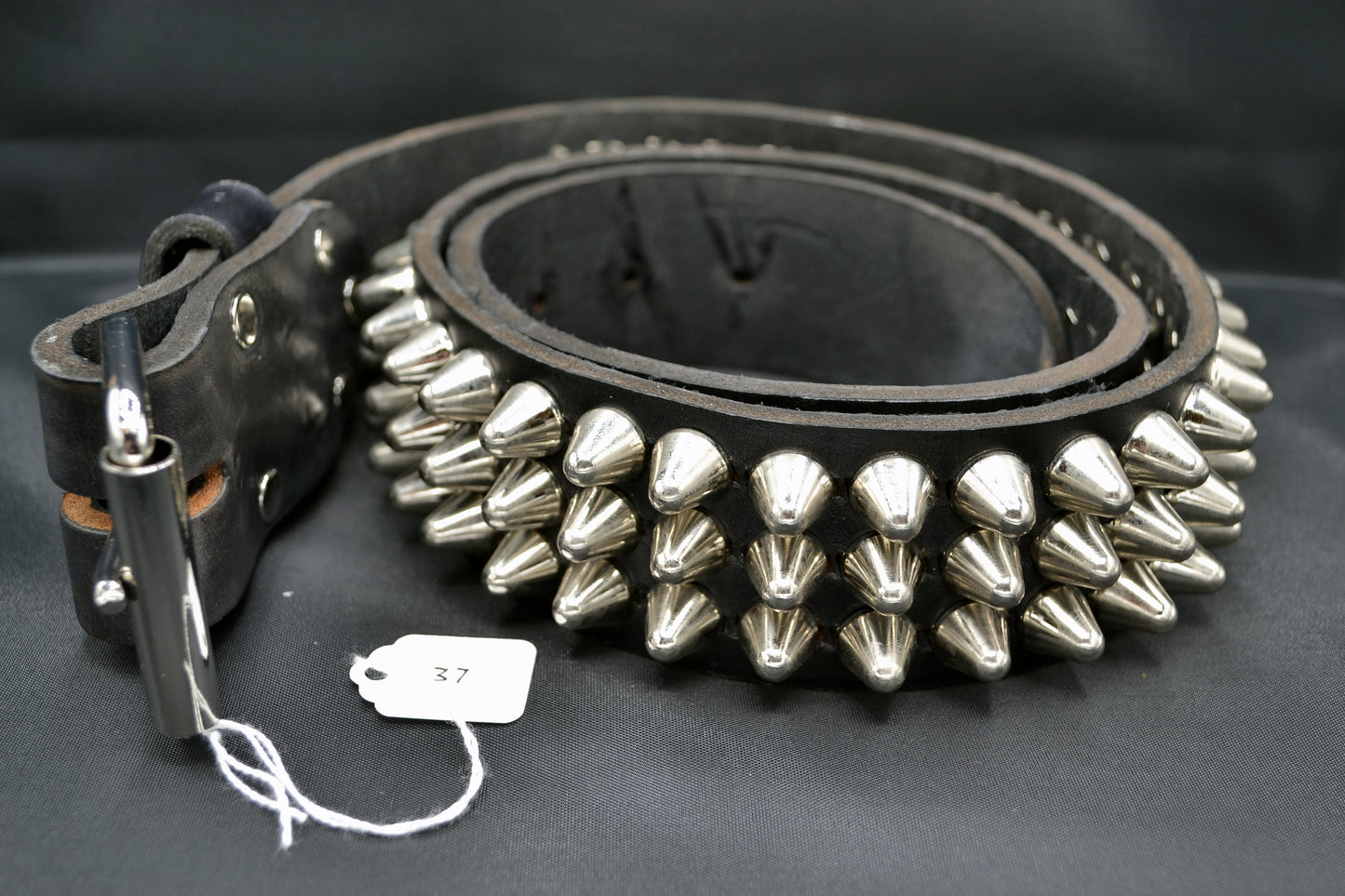 tall cone stud belt size 37