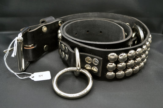 dome stud bondage belt size 34