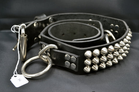 cone stud bondage belt size 36