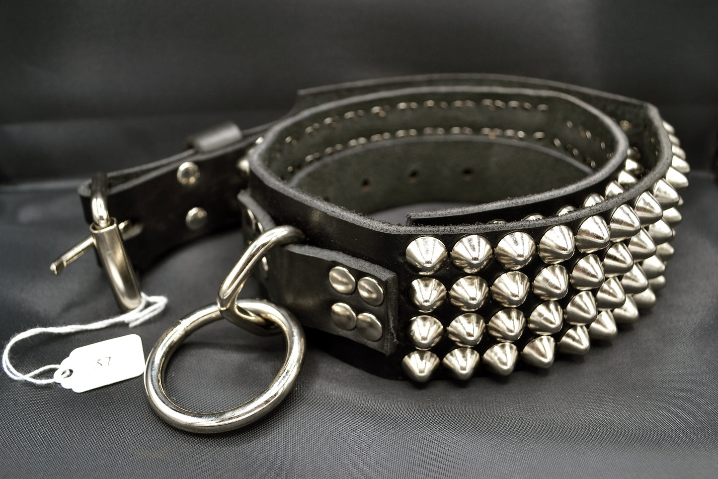 cone stud bondage belt size 37