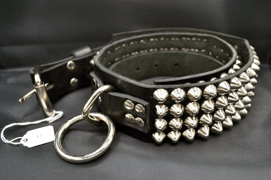 cone stud bondage belt size 37