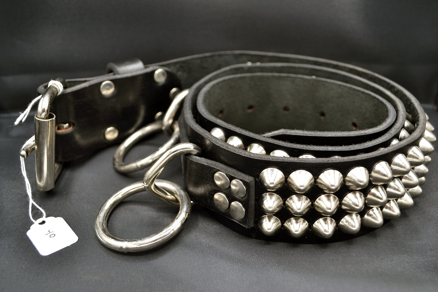 cone stud double bondage belt size 40