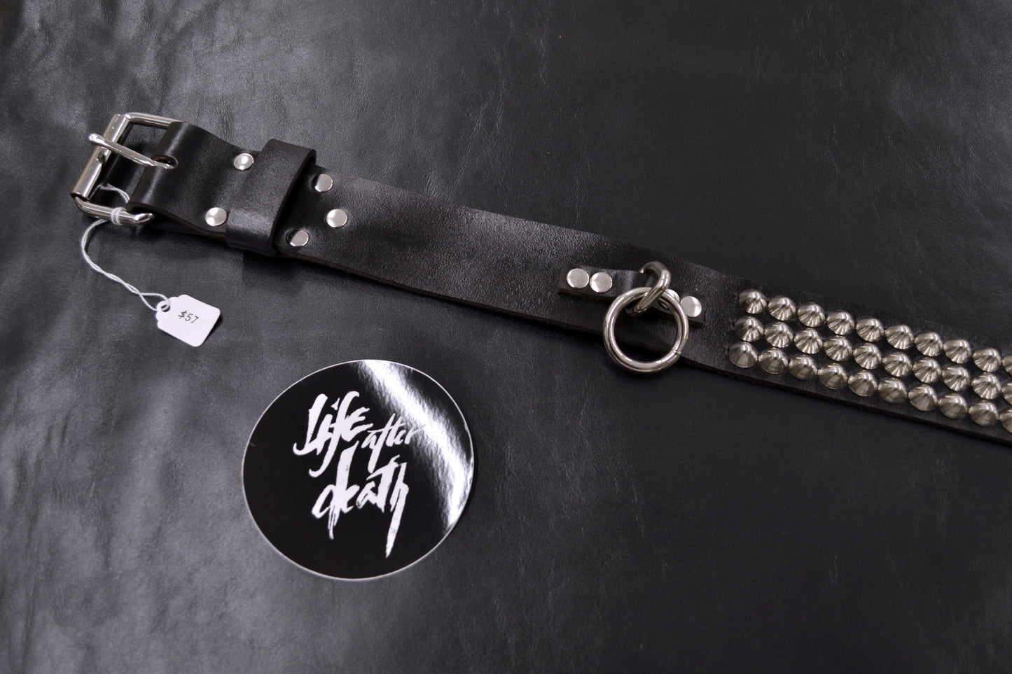 cone stud bondage belt size 40