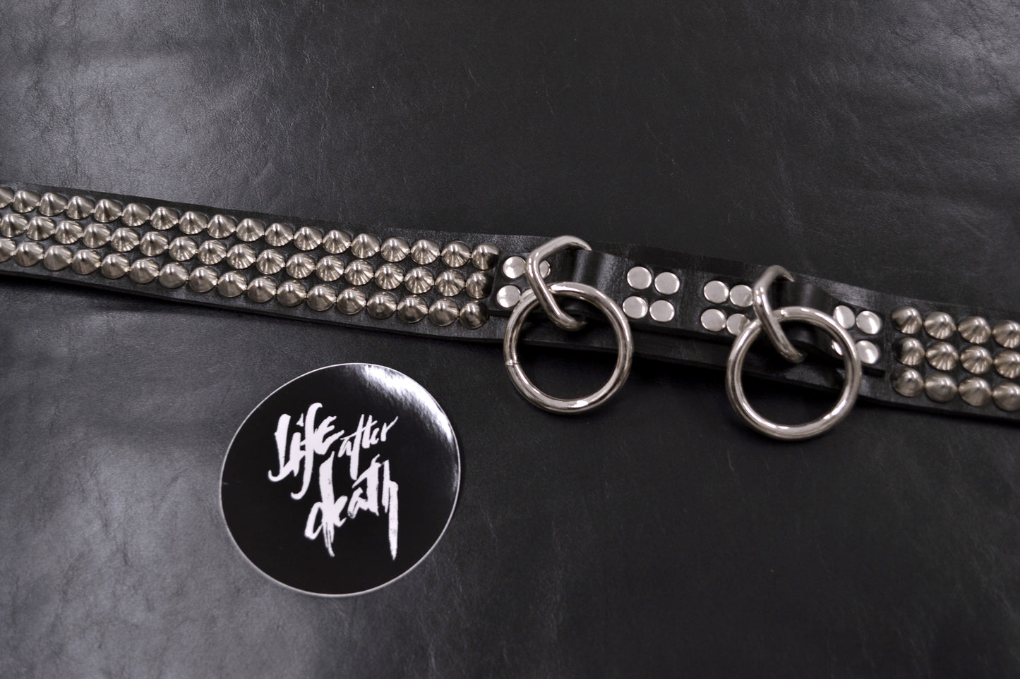 cone stud double bondage belt size 40
