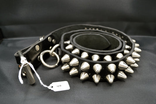 tall cone stud bondage belt size 40