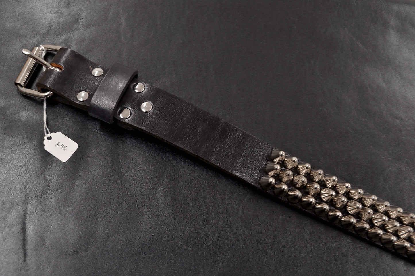 tall cone stud belt size 39
