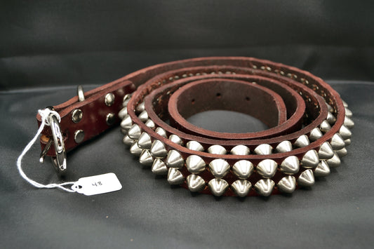oxblood cone stud belt size 48