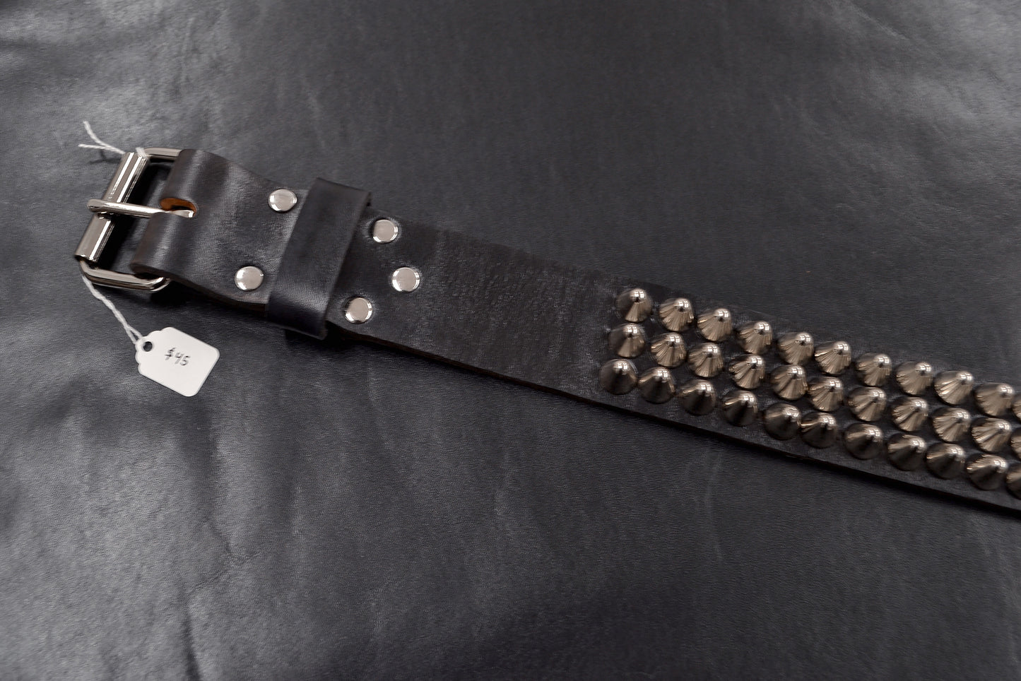 tall cone stud belt size 37