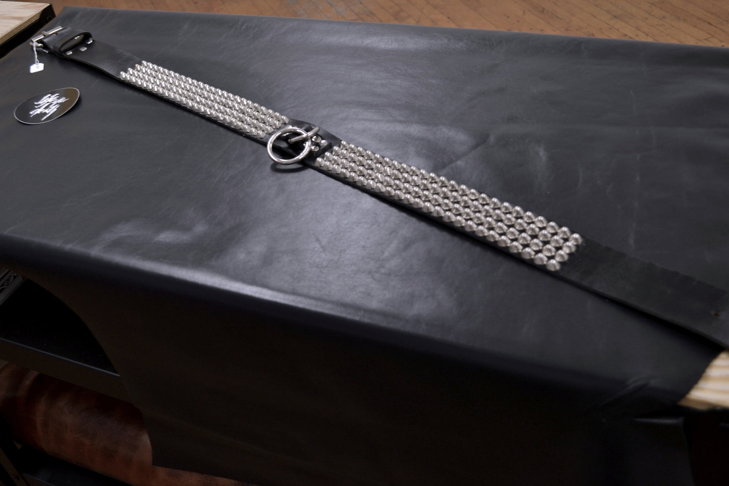cone stud bondage belt size 44
