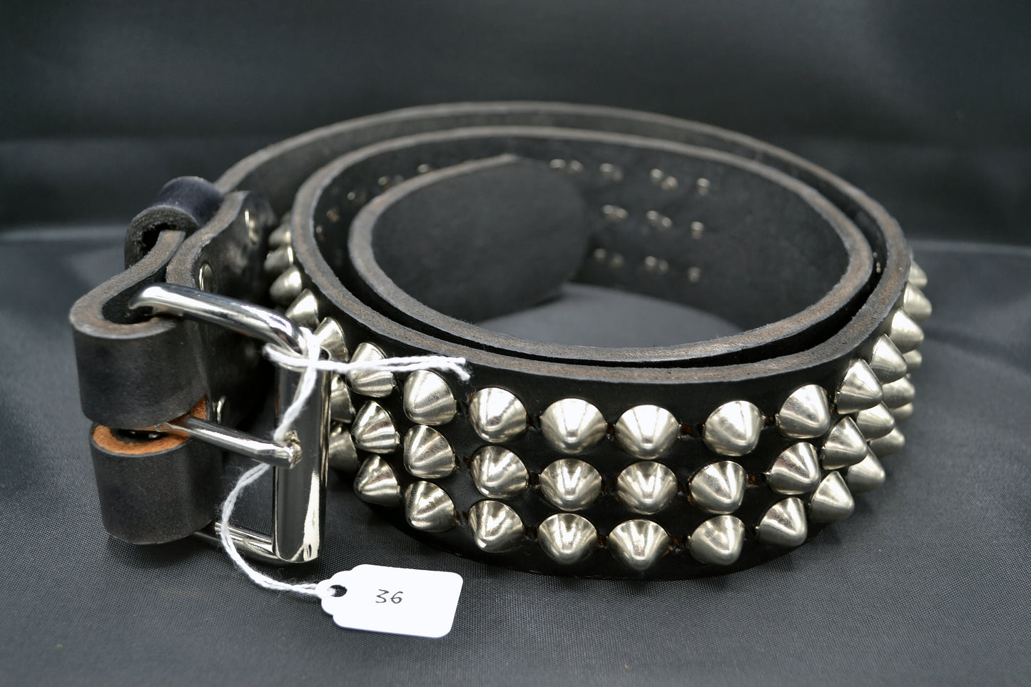 cone stud belt size 36