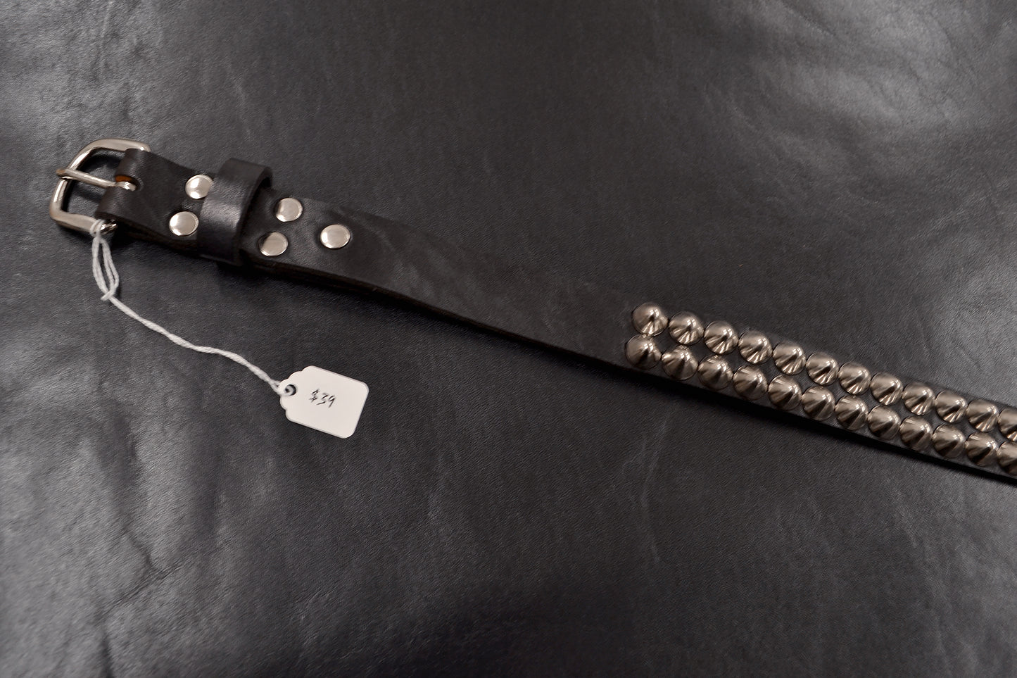 cone stud bondage belt size 37