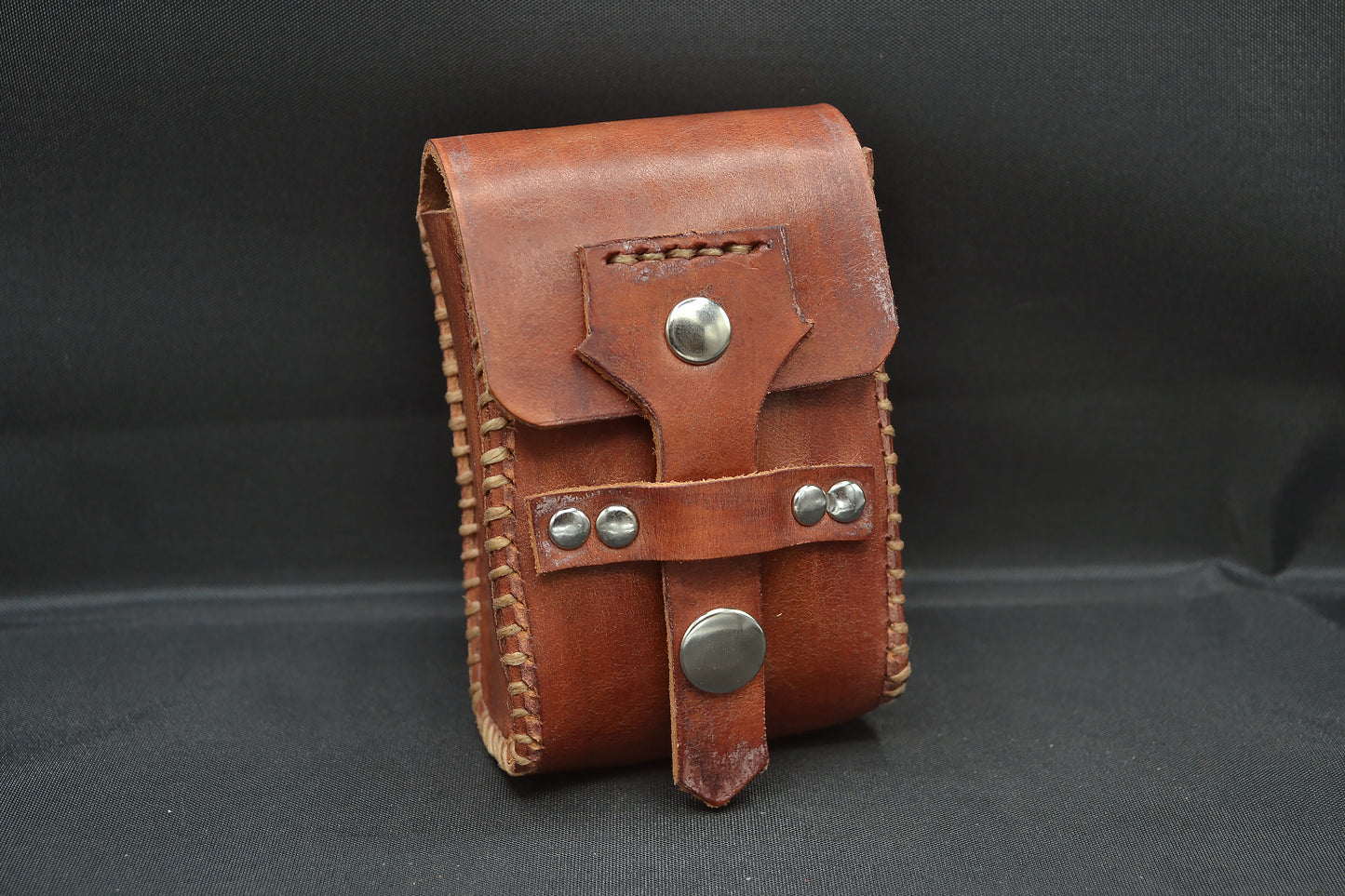 mini hip pouch (antique brown)