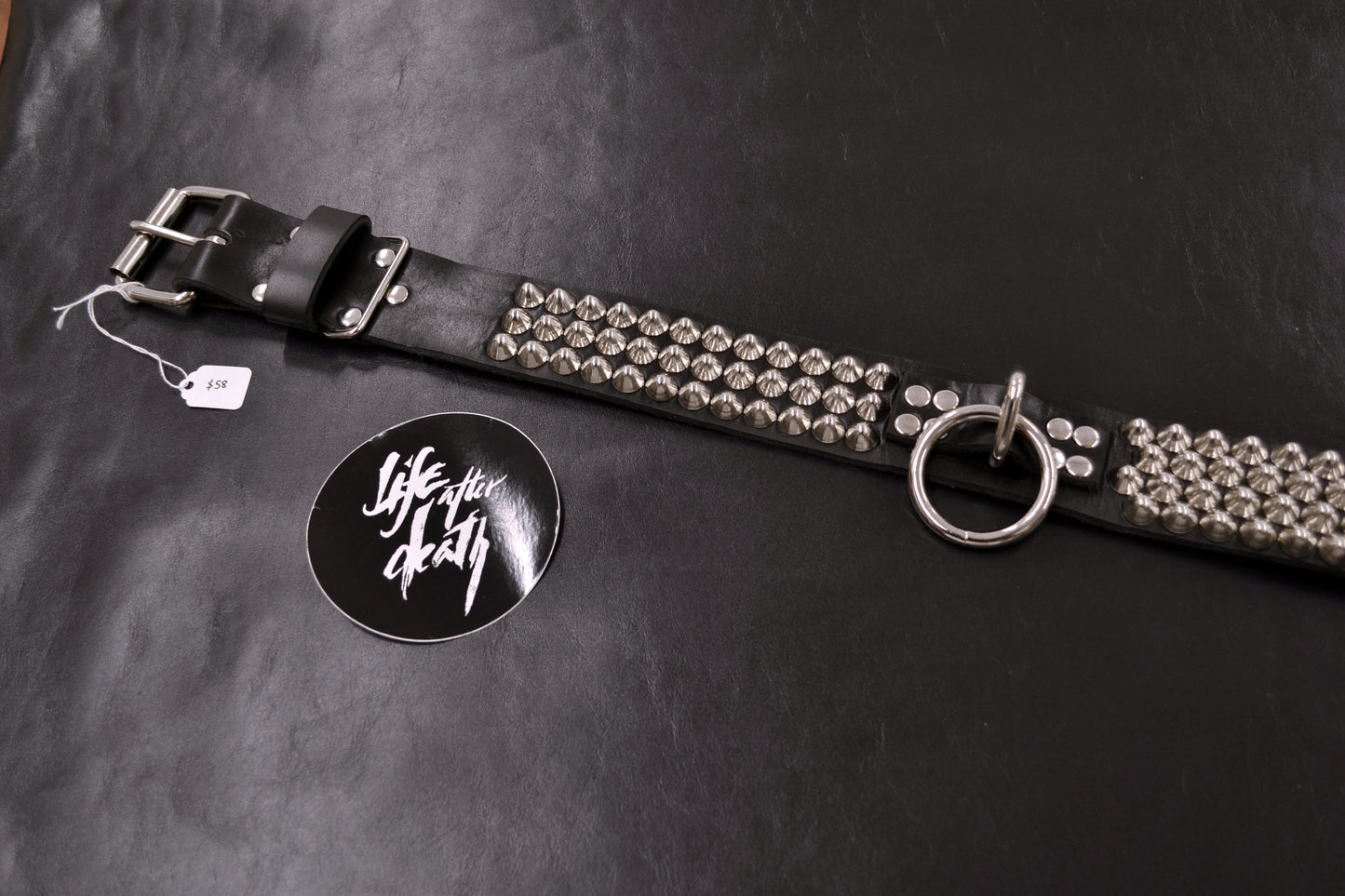 cone stud bondage belt size 44