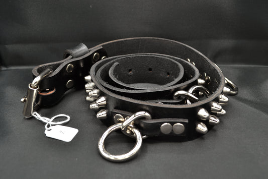 small cone stud bondage belt size 36