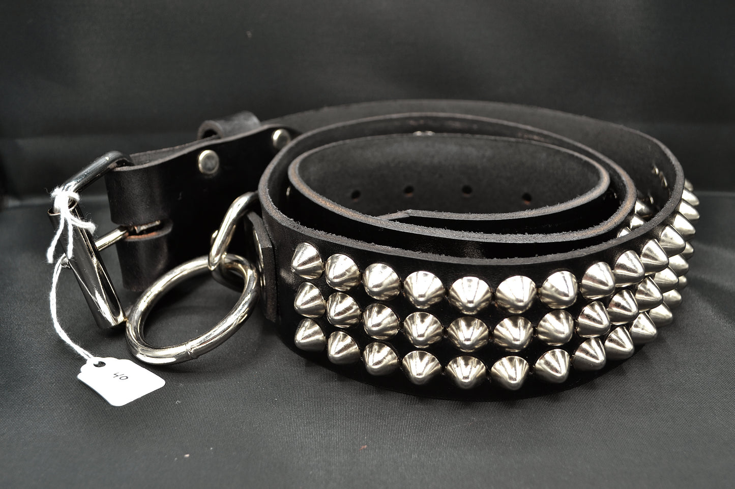 cone stud bondage belt size 40