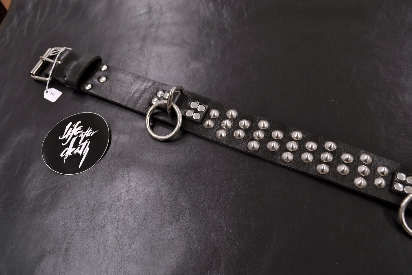 mixed stud bondage belt size 40