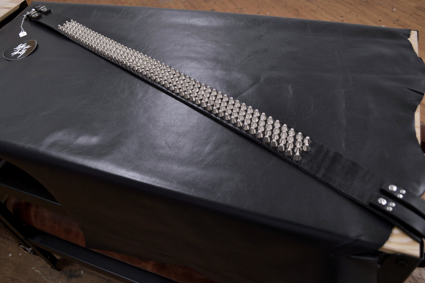 tall cone stud beast belt size 48