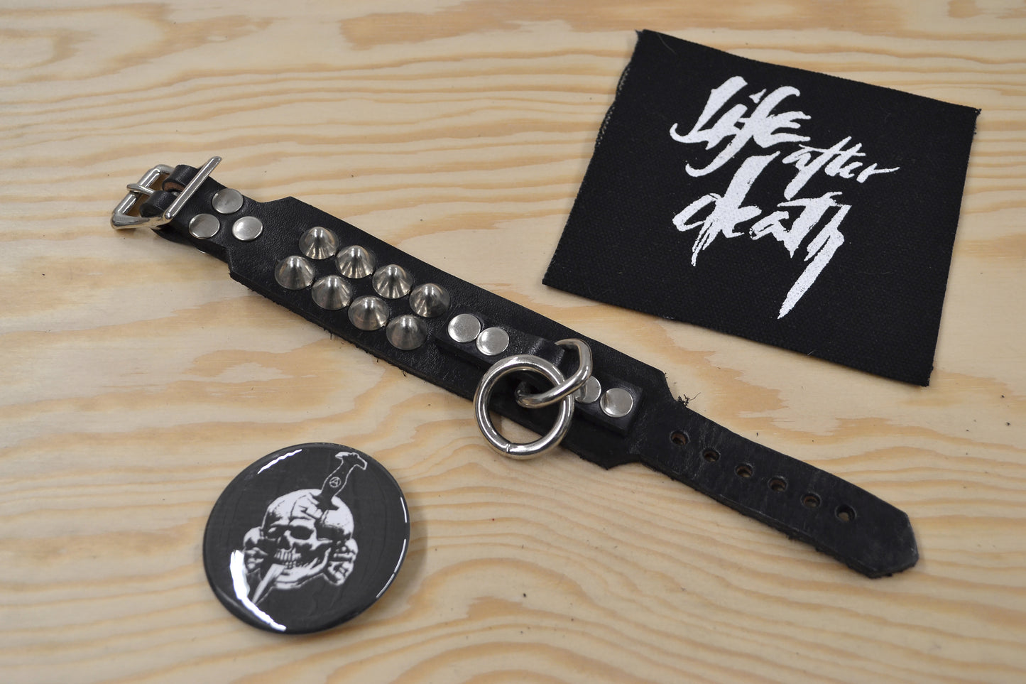 cone stud bondage bracelet