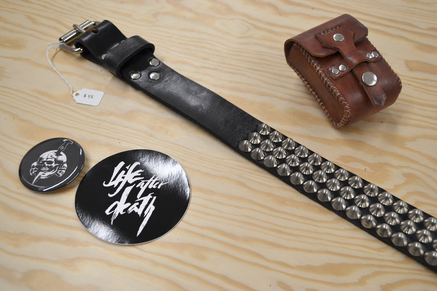 cone stud belt size 39