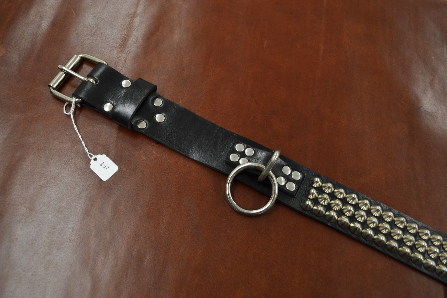cone stud bondage belt size 36