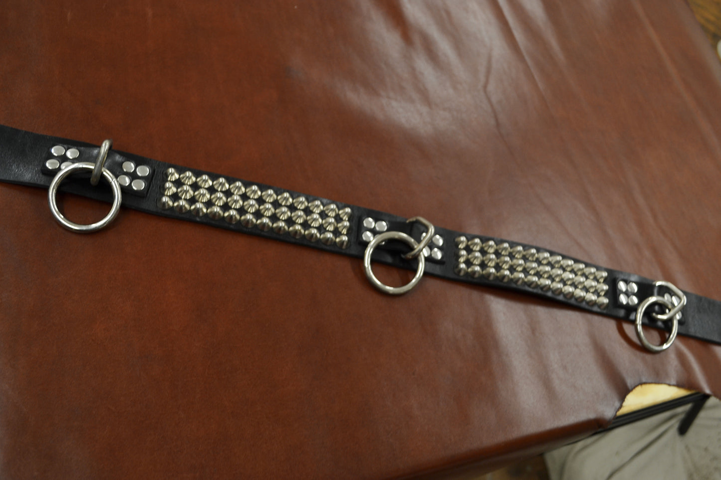 cone stud bondage belt size 36