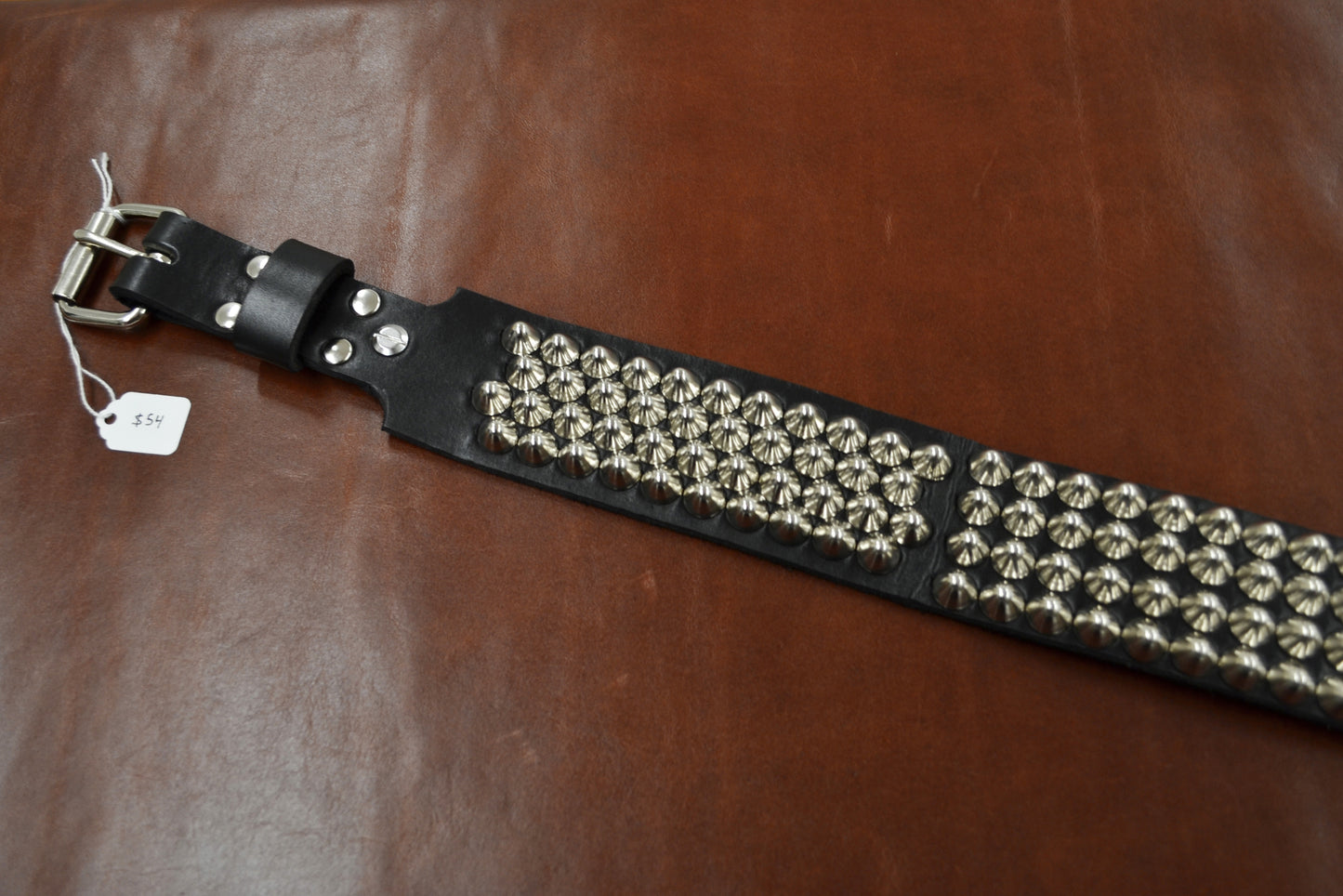 cone stud bondage belt size 37