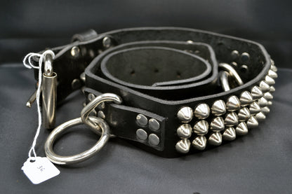 cone stud bondage belt size 36