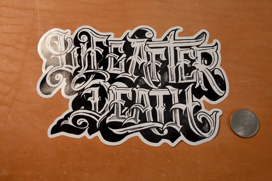 Life After Death script sticker (medium)