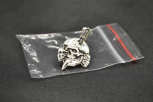 Deathshead Leather Logo Metal Pin