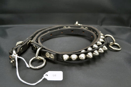 cone stud bondage belt size 38