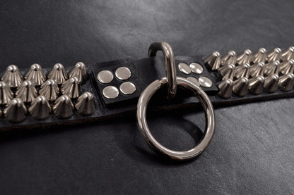 tall cone stud bondage belt size 33