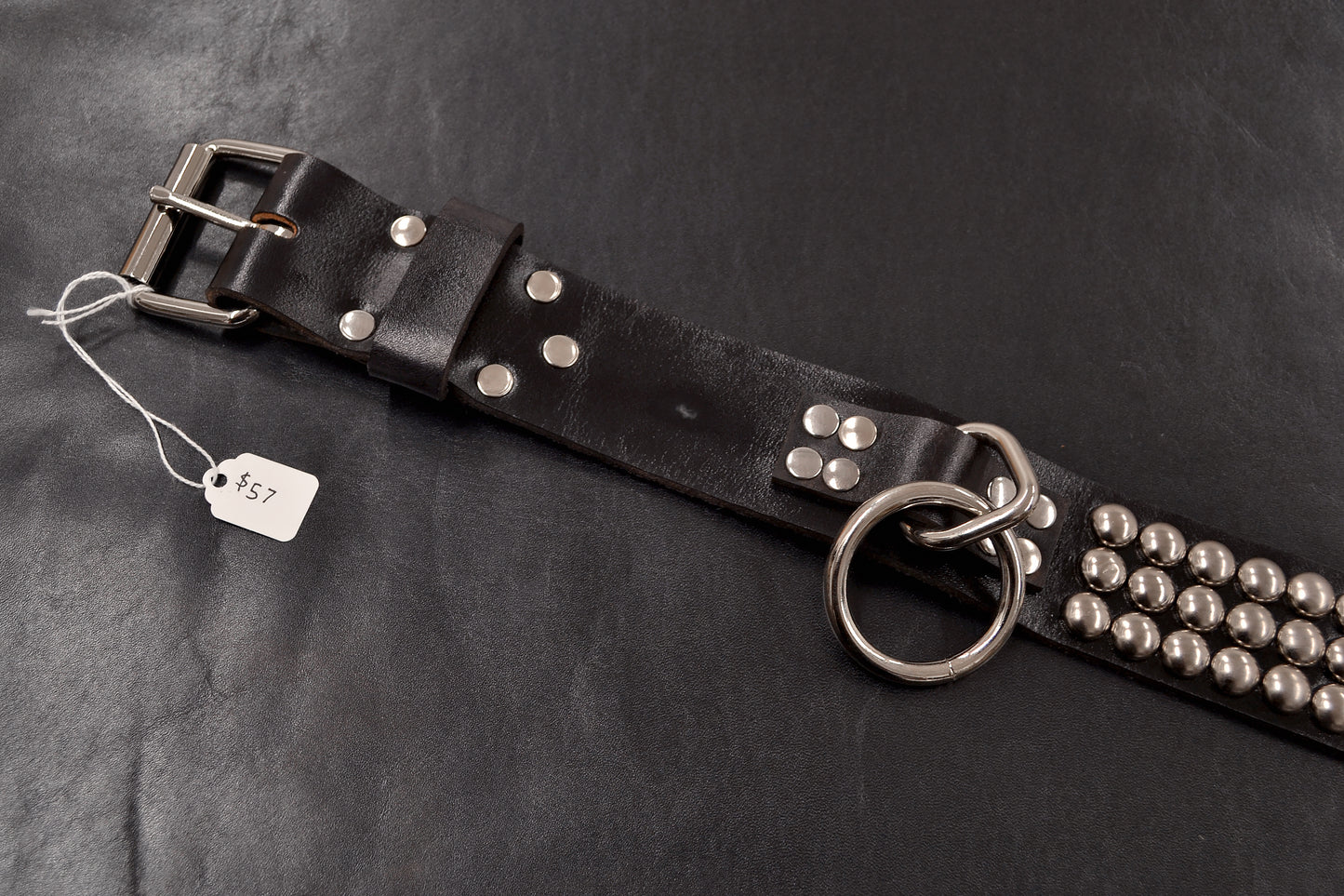dome stud bondage belt size 34