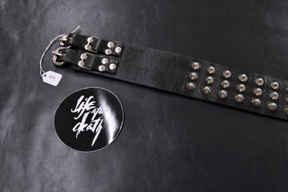 cone stud double buckle belt size 41
