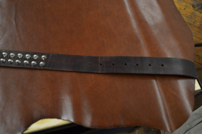 oxblood cone stud bondage belt size 38